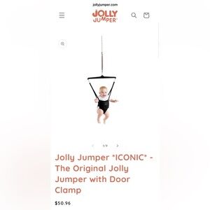 Jolly Jumper Baby Door Bouncer in Black